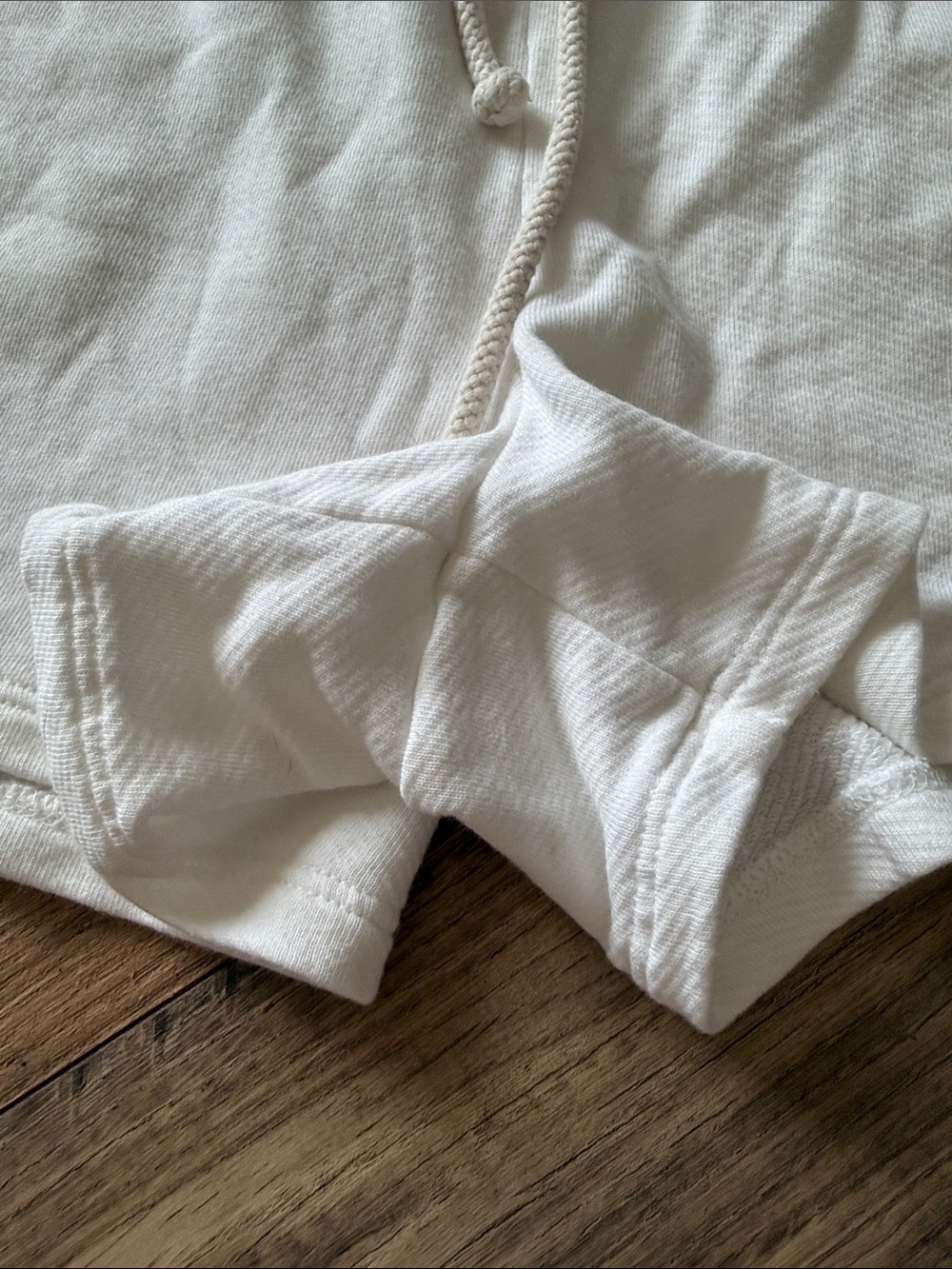 Universal Thread Cream Drawstring Athletic Shorts - Picture 2 of 4